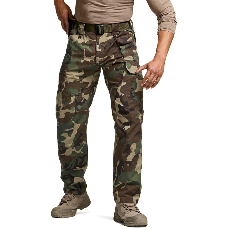 CQR Men’s Tactical Pants, Water Resistant Ripstop Cargo Pants ...