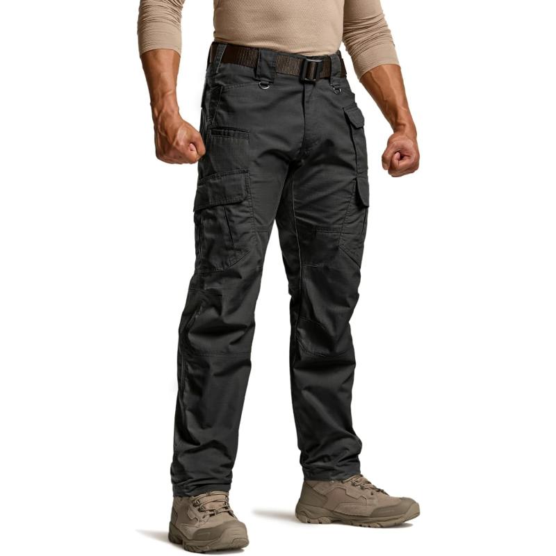 CQR Men’s Tactical Pants, Water Resistant Ripstop Cargo Pants ...